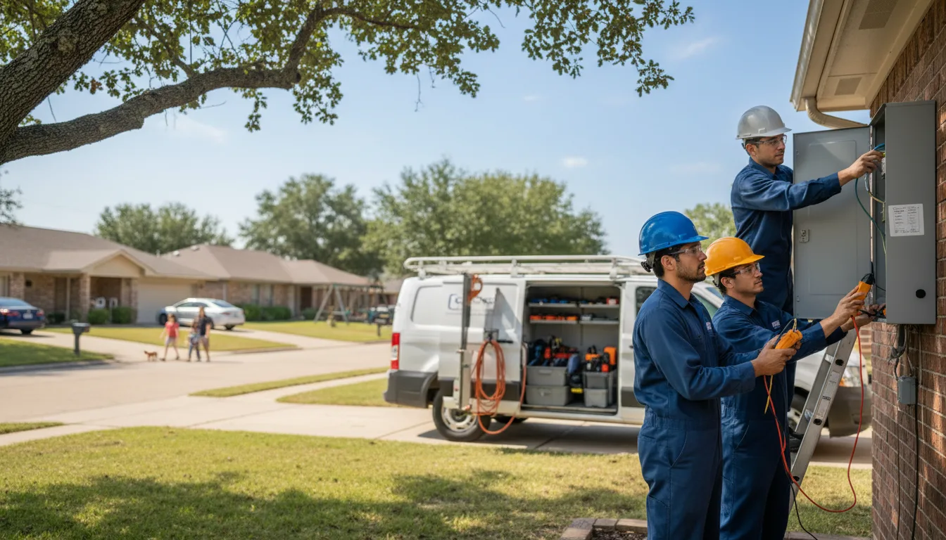 Certified electrician providing emergency electrical services in Lindsborg, KS